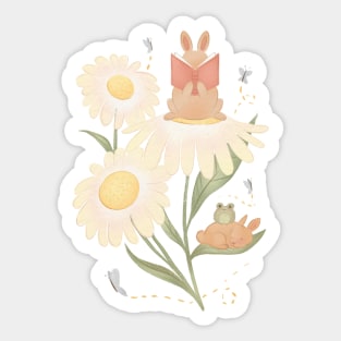 Spring reading pals Sticker